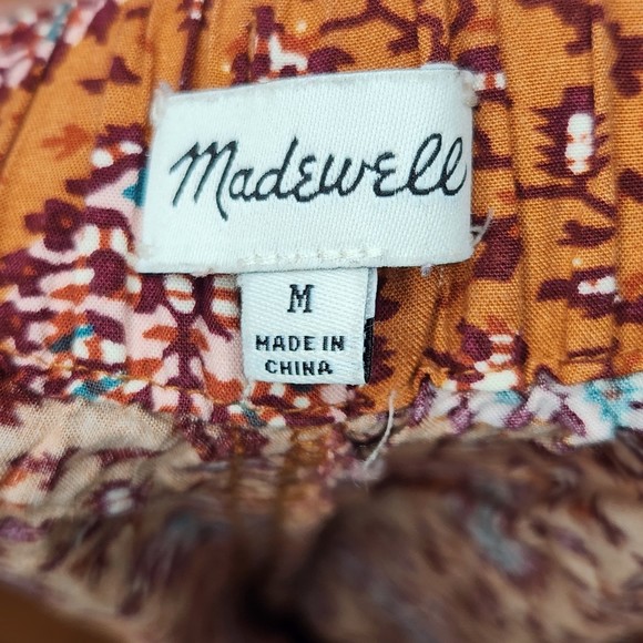 Madewell Woman’s Drapey Pull-On Shorts in Warm Paisley Size Medium - Picture 4 of 8